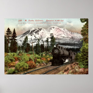 Südpazifik Mt. Shasta 1912 Vintag Poster