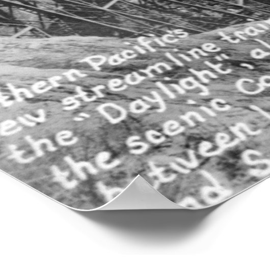 Südpazifik TageslichtzugKüste Poster (Ecke)