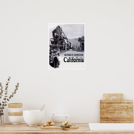 Südpazifikbahn - 1920er - mittleres Plakat (Küche)