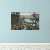 Südpazifikbahn Leinwanddruck (Insitu (Holzboden))