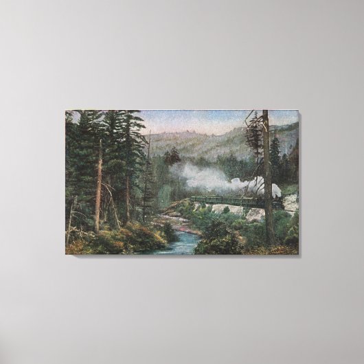 Südpazifikbahn Leinwanddruck (Vorderseite)