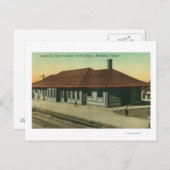 Südpazifikbahnhof in Medford, OR Postkarte (Vorne/Hinten)