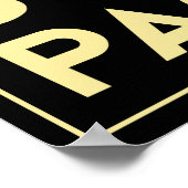 Südpazifikinsel Deko Retroposter (Ecke)