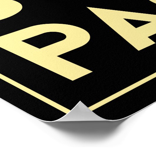 Südpazifikinsel Deko Retroposter (Ecke)