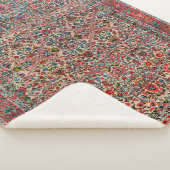 Südpersisch Roter Rosa Blau  Sherpadecke (3/4)