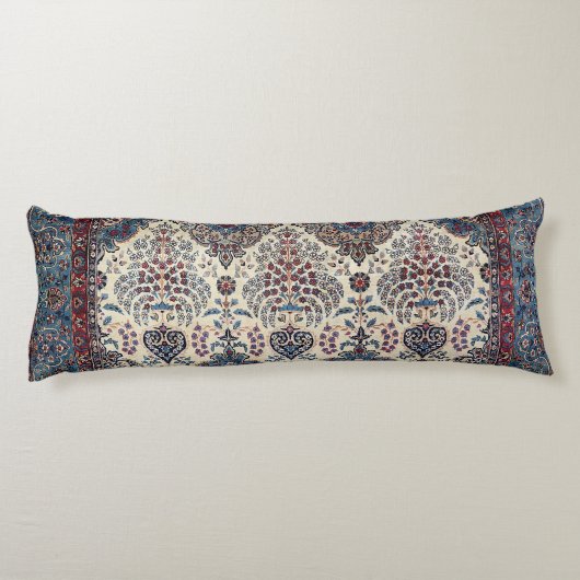 Südpersische Rose Blauer Tan Pinks  Seitenschläferkissen (Rückseite)