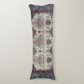 Südpersische Rose Blauer Tan Pinks  Seitenschläferkissen (Vorderseite Vertikal)