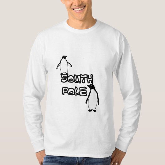Südpol Pinguine Langschläfer Shirt (Vorderseite)