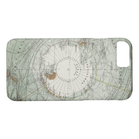 Südpolargebiet-Karte Case-Mate iPhone Hülle (Rückseite (Horizontal))