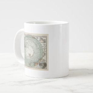 Südpolargebiet-Karte Jumbo-Tasse