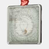 Südpolargebiet-Karte Ornament Aus Metall (Links)