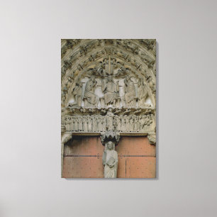 Südportaltympanum, der Christus inthronisiertes w Leinwanddruck