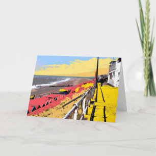 Südpromenade Southwold koloriert Karte