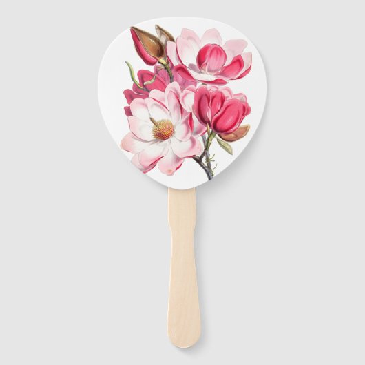 Südrosa Magnolia Hochzeitsprogramm Fächer (Rückseite)