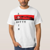 Südrotes weißes Shirt des butte-"O" (Vorderseite)