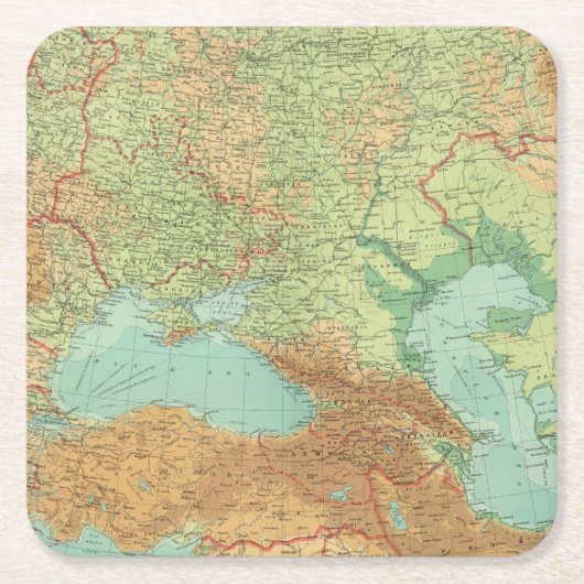 Südrussland Rechteckiger Pappuntersetzer (Vorderseite)