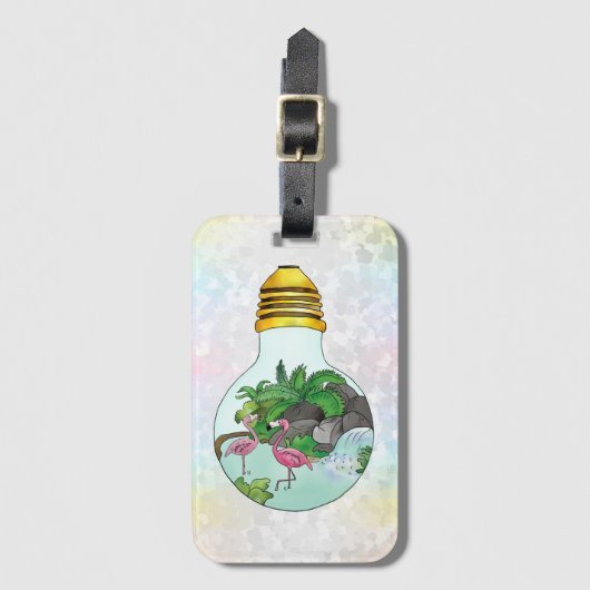 Südsee im Glas Gepäckanhänger (Vorderseite Vertikal)