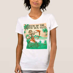 Südsee-Königin-Damen beleuchten kurzen Hülse T T-Shirt