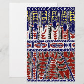Südsee Samoa Batik Briefpapier (Vorne/Hinten)