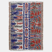 Südsee-Samoa-Batik Decke (Vorderseite Vertikal)