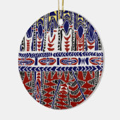 Südsee Samoa Batik Keramik Ornament (Links)