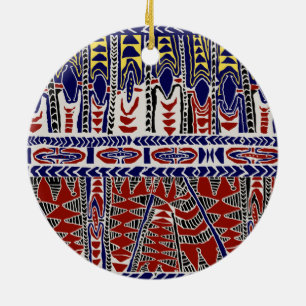 Südsee Samoa Batik Keramik Ornament