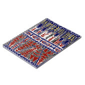 Südsee Samoa Batik Notizblock (Linke Seite)