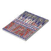 Südsee Samoa Batik Notizblock (Rotiert)