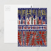 Südsee Samoa Batik Postkarte (Vorne/Hinten)