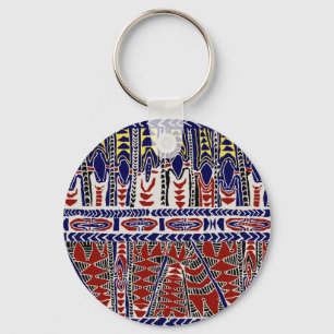 Südsee-Samoa-Batik Schlüsselanhänger
