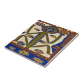 Südsee Samoa Man Fliese (Seite)