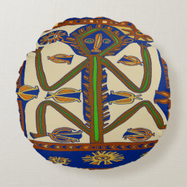 Südsee Samoa Man Rundes Kissen