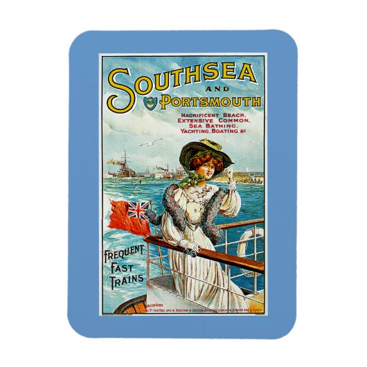 Südsee und Portsmouth Magnet (Vertikal)