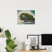 Südseeinsel, Mamanuca-Inseln, Fidschi Poster (Heimbüro)
