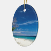 Südseeinsel-Strand, Fidschi Keramikornament (Links)