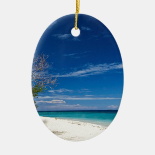 Südseeinsel-Strand, Fidschi Keramikornament (Vorne)
