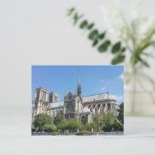 Südseite der Kathedrale Notre Dame Paris Postkarte (Stehend Vorderseite)