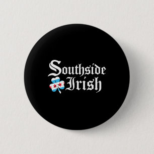 Südseite Irisches Chicago Grün St. Patricks Day Button