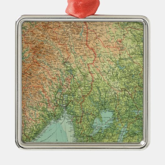 Südskandinavien u. Dänemark Ornament Aus Metall (Vorne)