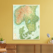 Südskandinavien und Dänemark Leinwanddruck (Insitu (Wohnzimmer))