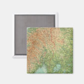 Südskandinavien und Dänemark Magnet (Vorderseite/Rückseite)
