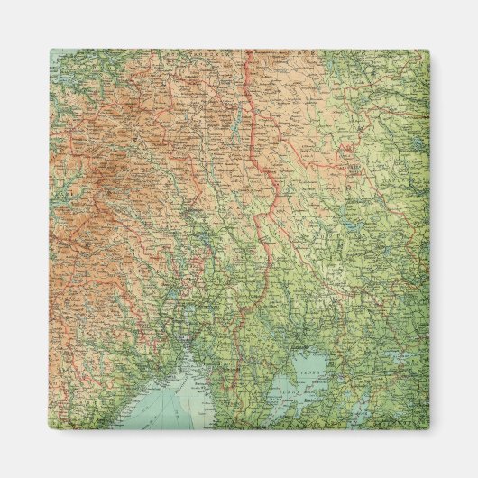 Südskandinavien und Dänemark Magnet (Vorne)