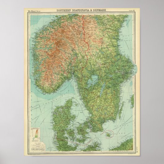 Südskandinavien und Dänemark Poster (Vorne)
