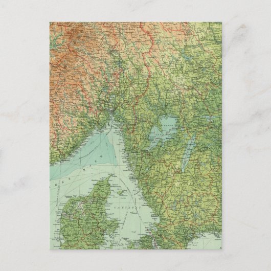 Südskandinavien und Dänemark Postkarte (Vorderseite)