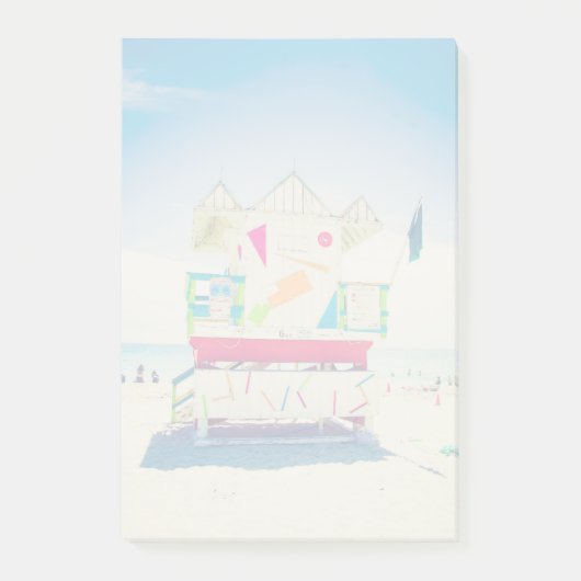 Südstrand des Leibwächter-Turm-|, Miami Post-it Klebezettel (Vorderseite)