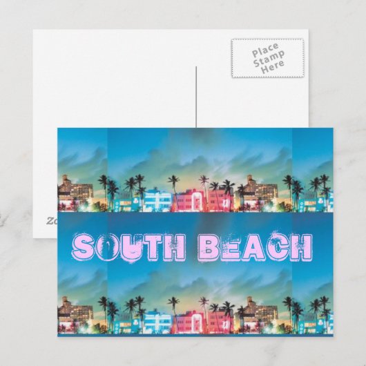 SÜDSTRAND, Florida Postkarte (Vorne/Hinten)