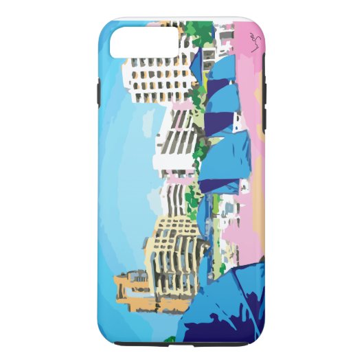 SÜDSTRAND, MIAMI, FLORIDA iPhone Case (Rückseite)