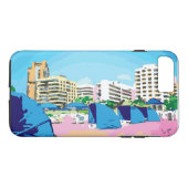 SÜDSTRAND, MIAMI, FLORIDA iPhone Case (Rückseite (Horizontal))