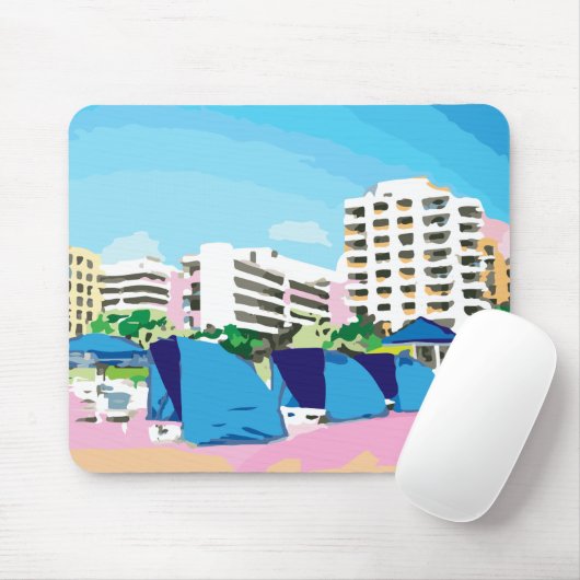 SÜDSTRAND, MIAMI, FLORIDA-Mausoleum Mousepad (Mit Mouse)