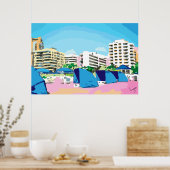 SÜDSTRAND, MIAMI, FLORIDA POSTER (Küche)